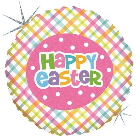 GRABO 86960H-P 18" SPRINGTIME EASTER PLAID