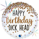 18" HAPPY BIRTHDAY DICK HEAD FOIL