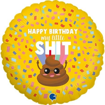 18" Round Birthday Little Shit Foil