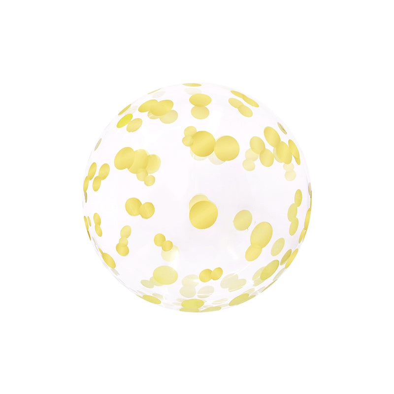 18" CONFETTI GOLD EIRLOON (OPEN-VALVE)