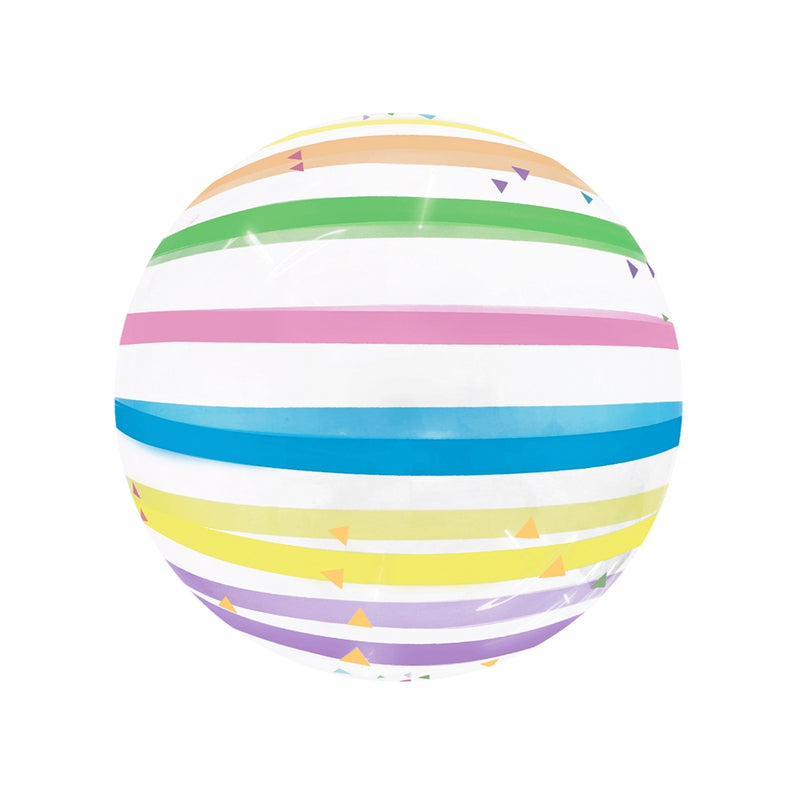 20" RAINBOW STRIPE EIRLOON (SELF-SEALING VALVE)