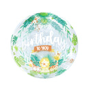 20" SAFARI ZOO HAPPY BIRTHDAY EIRLOON (SELF-SEALING VALVE)