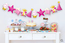 FOIL BALLOON GARLAND: QUALATEX 41" BIRTHDAY GARLAND PINK (AIR-FILL ONLY)