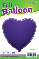 18" PURPLE HEART PACKAGED FOIL