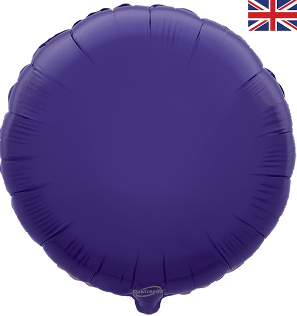 18" PURPLE ROUND PACKAGED FOIL