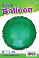 18" GREEN ROUND PACKAGED FOIL