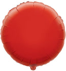 18" RED ROUND PACKAGED FOIL