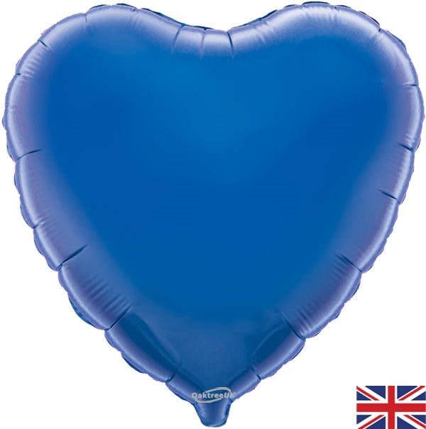 18" BLUE HEART PACKAGED FOIL