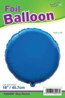 18" BLUE ROUND PACKAGED FOIL