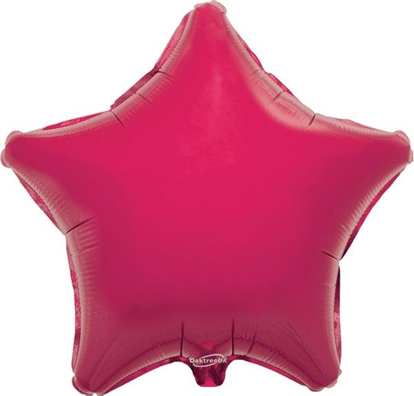 19" FUCHSIA STAR PACKAGED FOIL