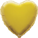 18" GOLD HEART PACKAGED FOIL