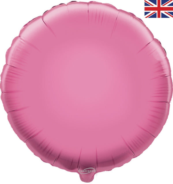 18" PINK ROUND PACKAGED FOIL