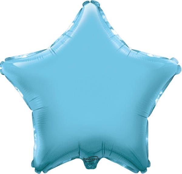 19" LIGHT BLUE STAR PACKAGED FOIL