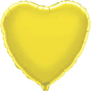 18" YELLOW HEART PACKAGED FOIL