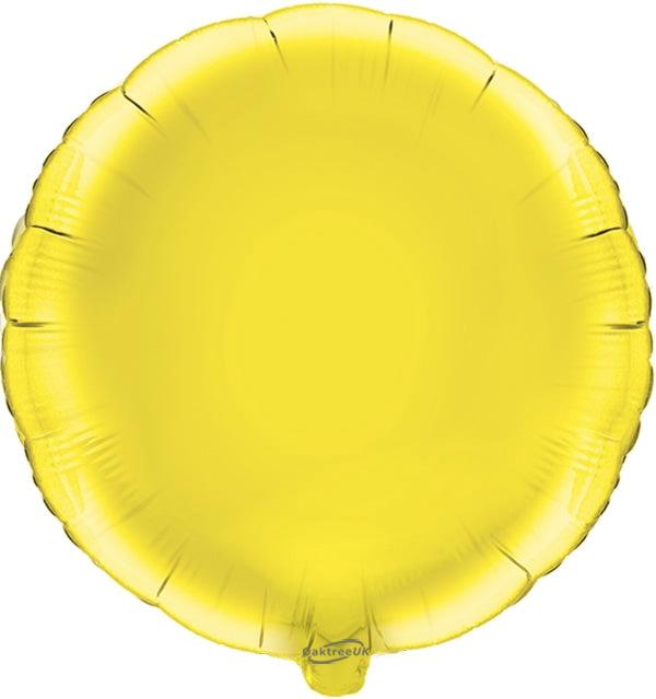 18" YELLOW ROUND PACKAGED FOIL