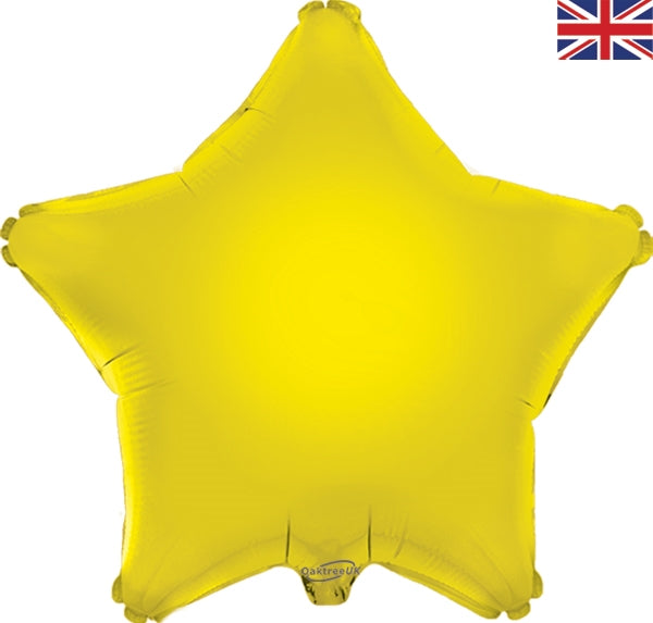 19" YELLOW STAR PACKAGED FOIL