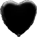 18" BLACK HEART PACKAGED FOIL