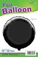 18" BLACK ROUND PACKAGED FOIL