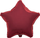 19" BURGUNDY STAR PACKAGED FOIL