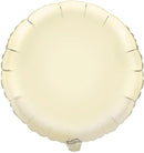 18" IVORY ROUND PACKAGED FOIL