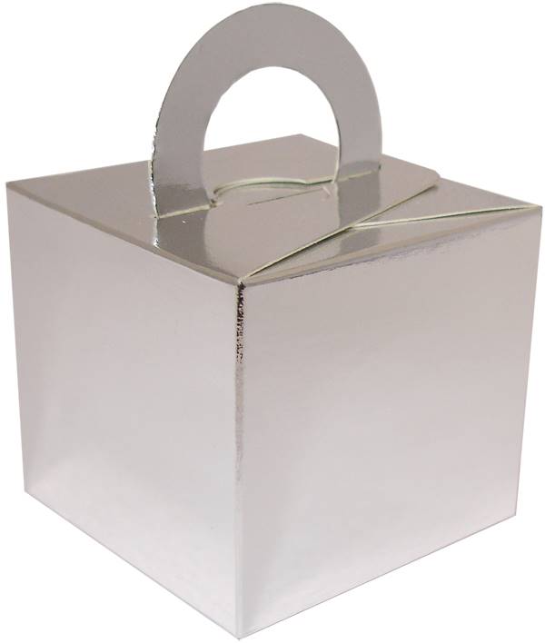 GIFT BOX WEIGHT FLAT SILVER (10 PER PACK)