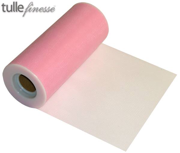 TULLE FINESSE LIGHT PINK 6" X 25Y