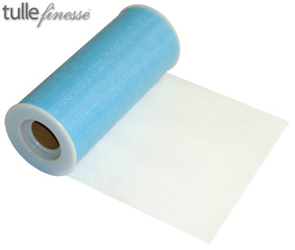 TULLE FINESSE LIGHT BLUE 6" X 25Y