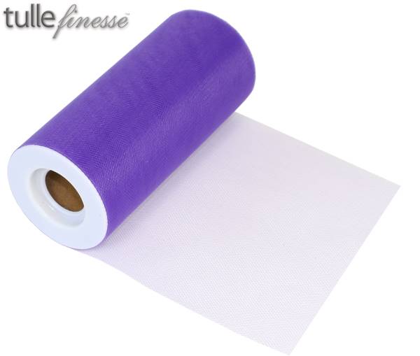 TULLE FINESSE PURPLE 6" X 25Y