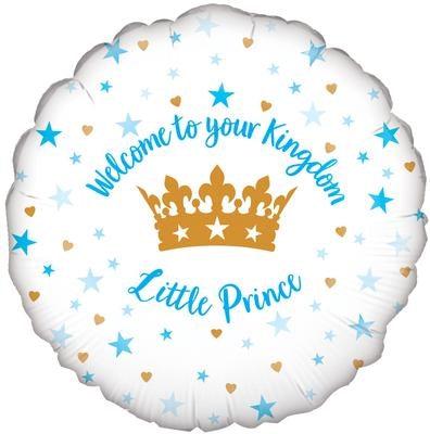 18" Welcome Little Prince Stars Foil
