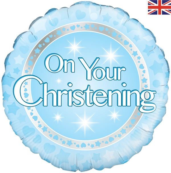 228229 On your Christening Boy Foil Ireland