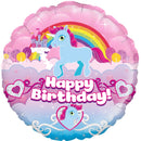 18" UNICORN RAINBOW BIRTHDAY HOLOGRAPHIC FOIL