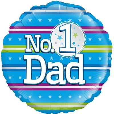 18" Number 1 Dad Foil