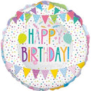 18" Patchwork Birthday Foil