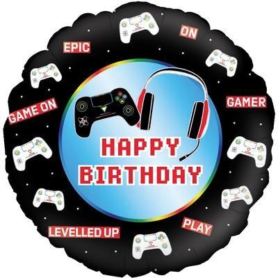 18" CONTROLLER HAPPY BIRTHDAY HOLOGRAPHIC FOIL