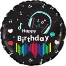 18" Media Music Birthday Foil