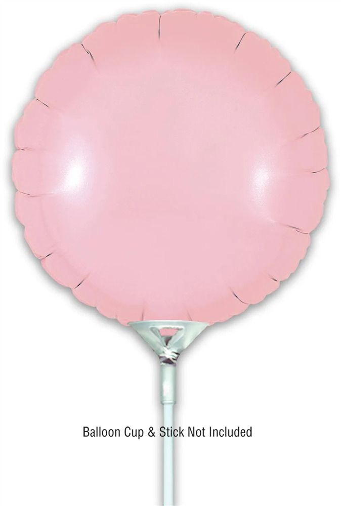 Oaktree 9" Matte Pink Round Foil