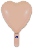 9" MATTE NUDE HEART PACKAGED FOIL (PACK OF 5)