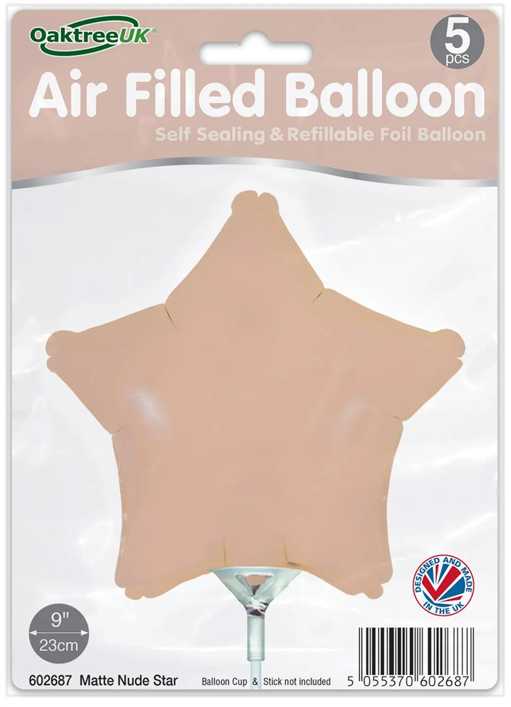 9" MATTE NUDE STAR PACKAGED FOIL (PACK OF 5)