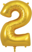 603721 34" Number 2 Gold