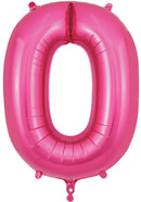 603806 34" Number 0 Pink