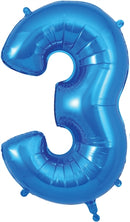 603936 34" Number 3 Blue