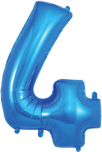 603943 34" Number 4 Blue