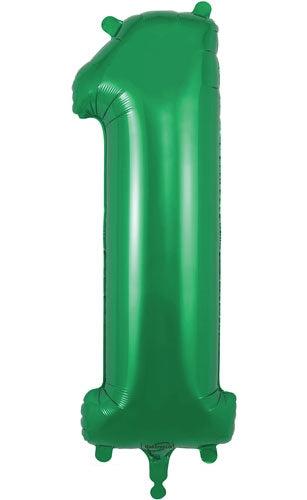 34" NUMBER 1 GREEN FOIL
