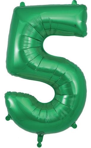 34" NUMBER 5 GREEN FOIL