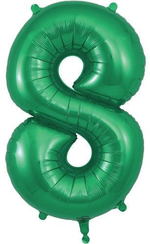 34" NUMBER 8 GREEN FOIL