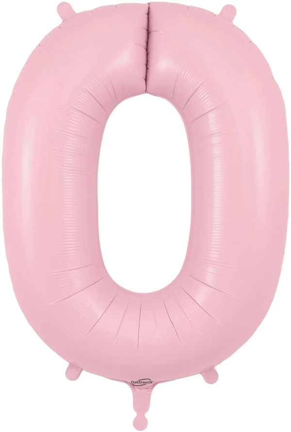 Oaktree 34" Number 0 Matte Pink Foil