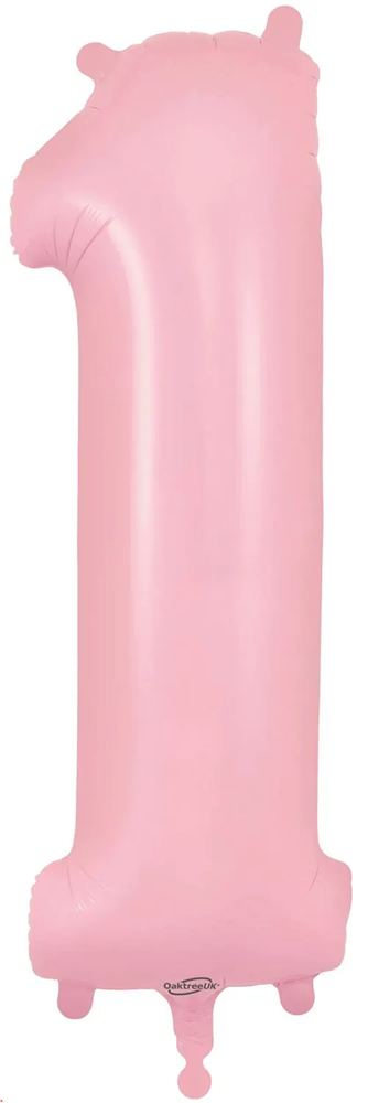 Oaktree 34" Number 1 Matte Pink Foil