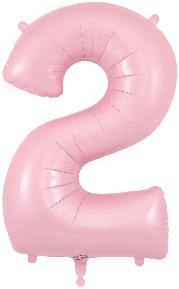Oaktree 34" Number 2 Matte Pink Foil