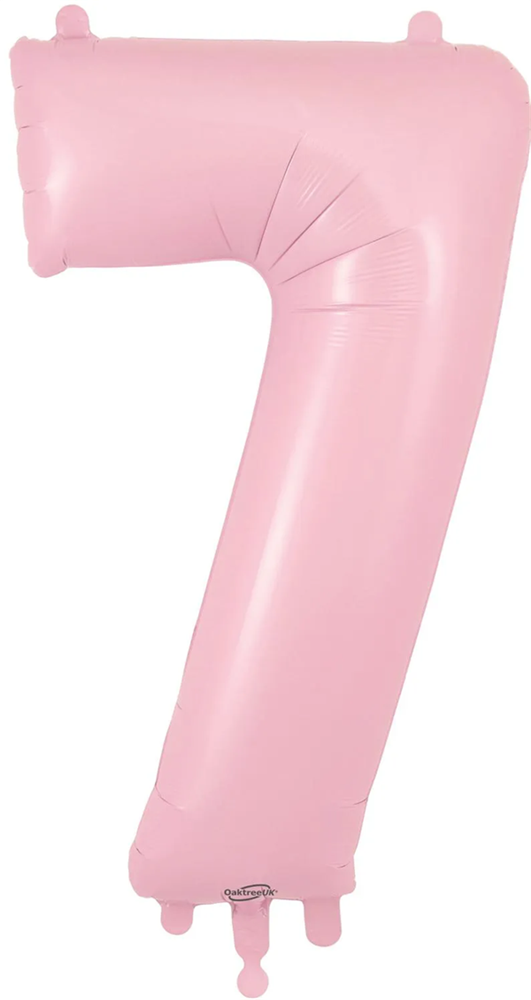 Oaktree 34" Number 7 Matte Pink Foil