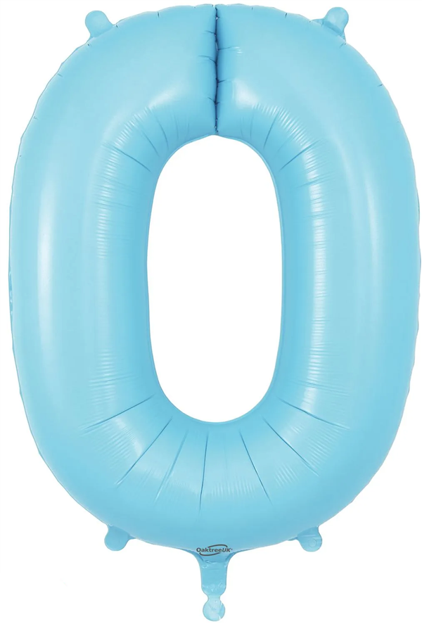Oaktree 34" Number 0 Matte Blue Foil